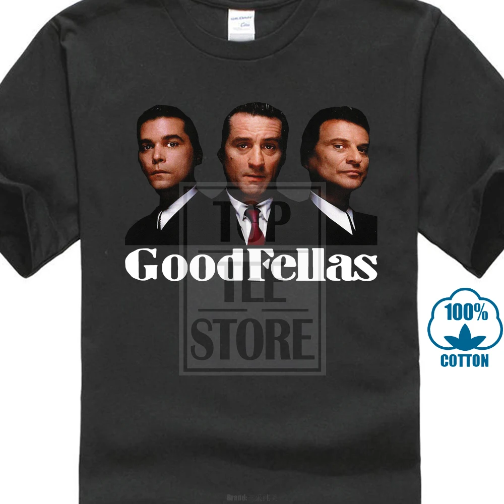 

100% Cotton Tee Shirt For Men Goodfellas Wise Guys Gangster 90S De Niro Pesci Mafia T Shirt