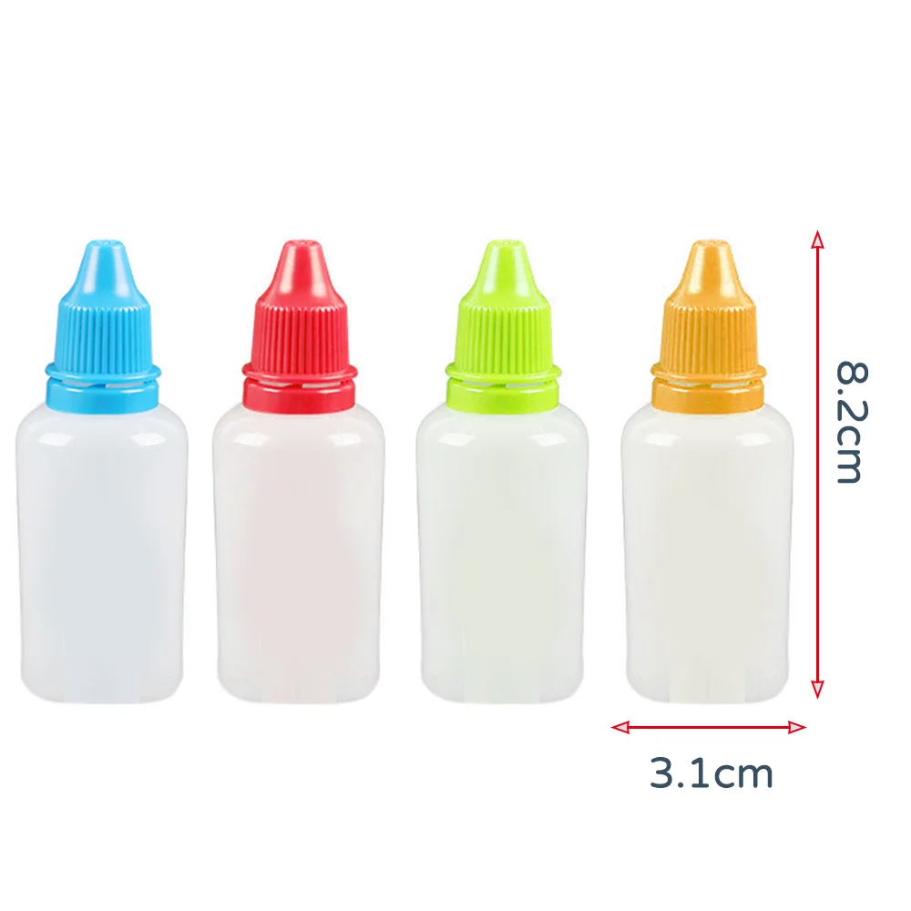 

50pcs Plastic Dropper Dropping Bottle Squeezable Portable Eye Liquid Dropper Bottles