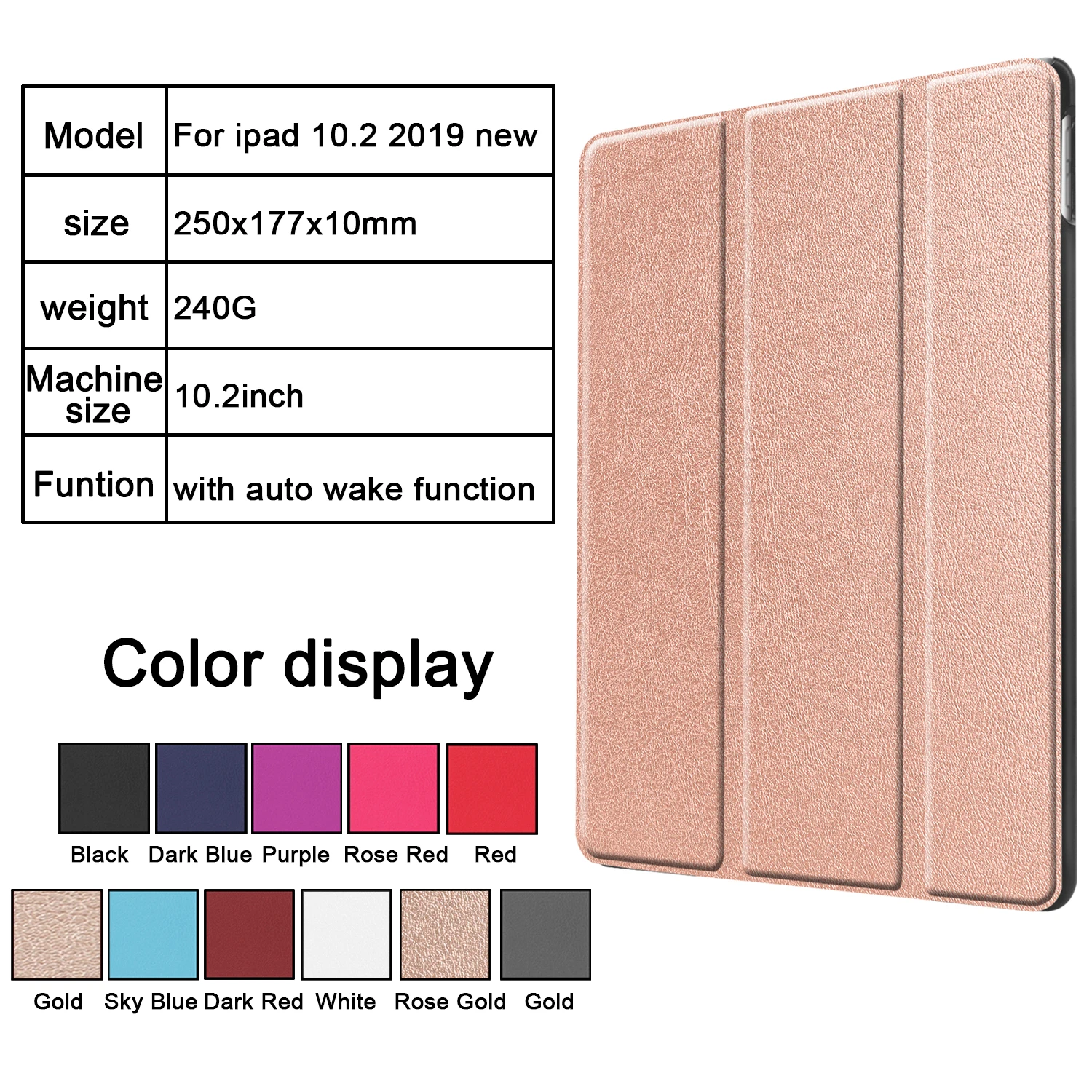 Чехол для Apple iPad 10 2 2019 7 го поколения складной чехол + ручка|Чехлы планшетов и