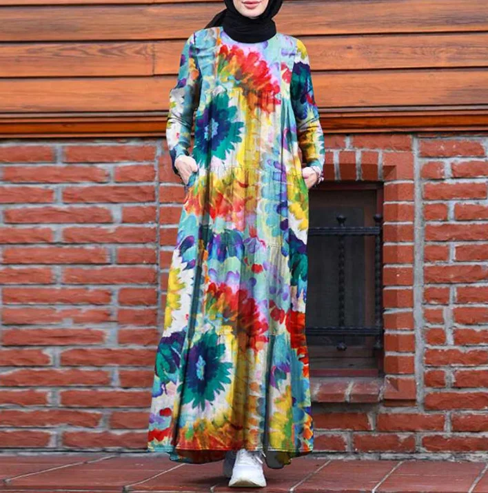 

Рамадан, Турция, Индия, мусульманское платье, вышитая абайя, дуаби, арабские платья, кафтан, мусульманская одежда, платье джилбаб, халат 2021