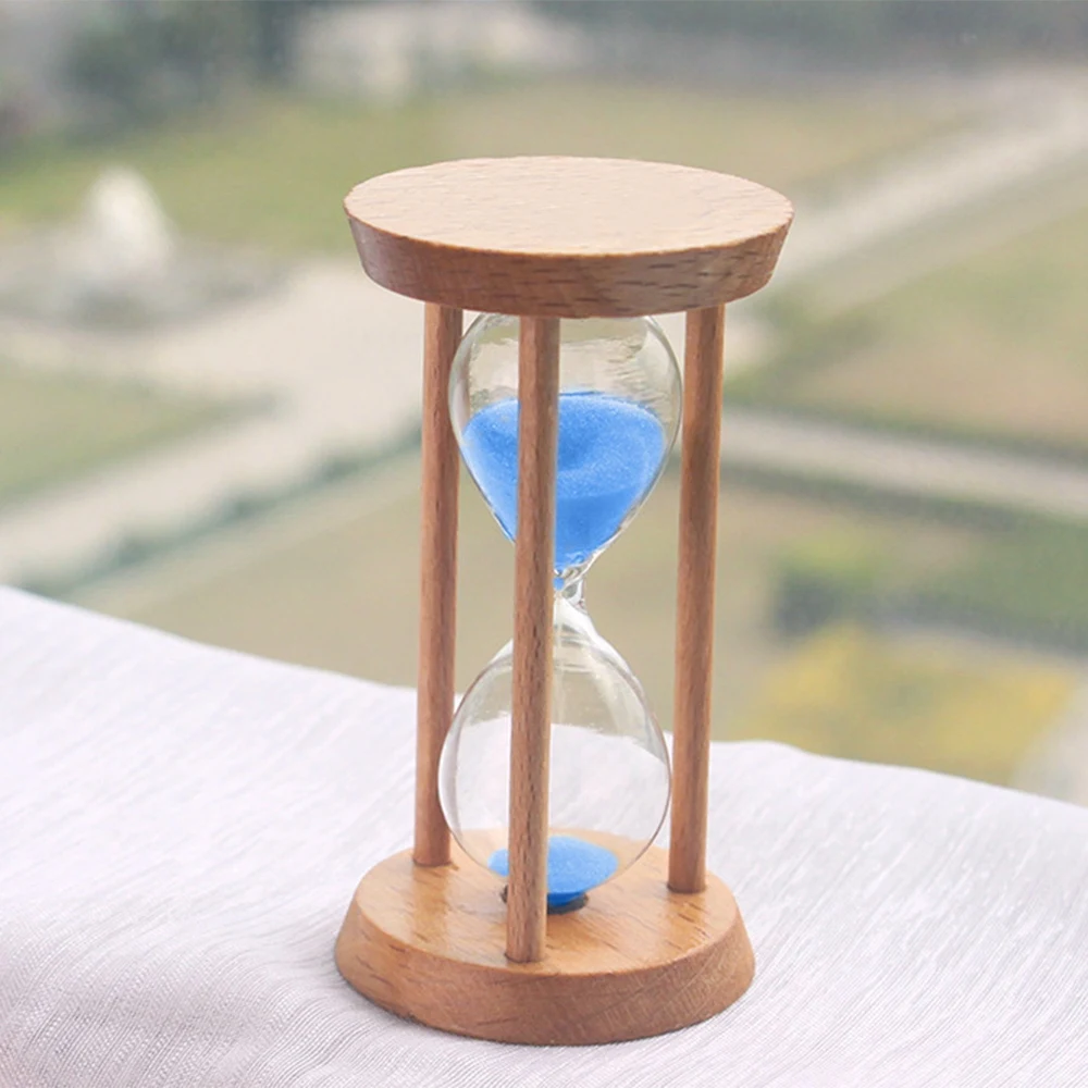 Детские песочные часы с кристаллами бамбуковые часы-подставки цветным песком