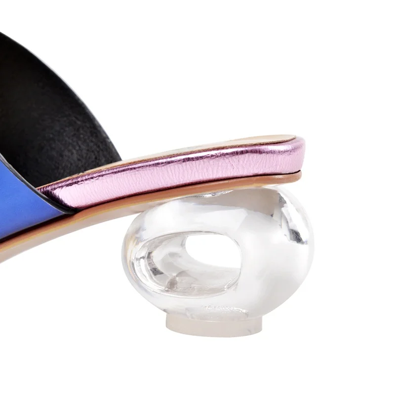 

Women's Shoes New Summer Fashion Strange Style High-heeled Slippers 4.5cm Dress Party Nightclub Casual Slippers Big Size 34-43