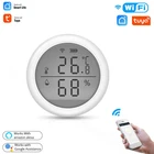 Датчик температуры и влажности Tuya WIFI + BT, комнатный гигрометр, термометр с поддержкой Alexa Google Smart Home Smart Life