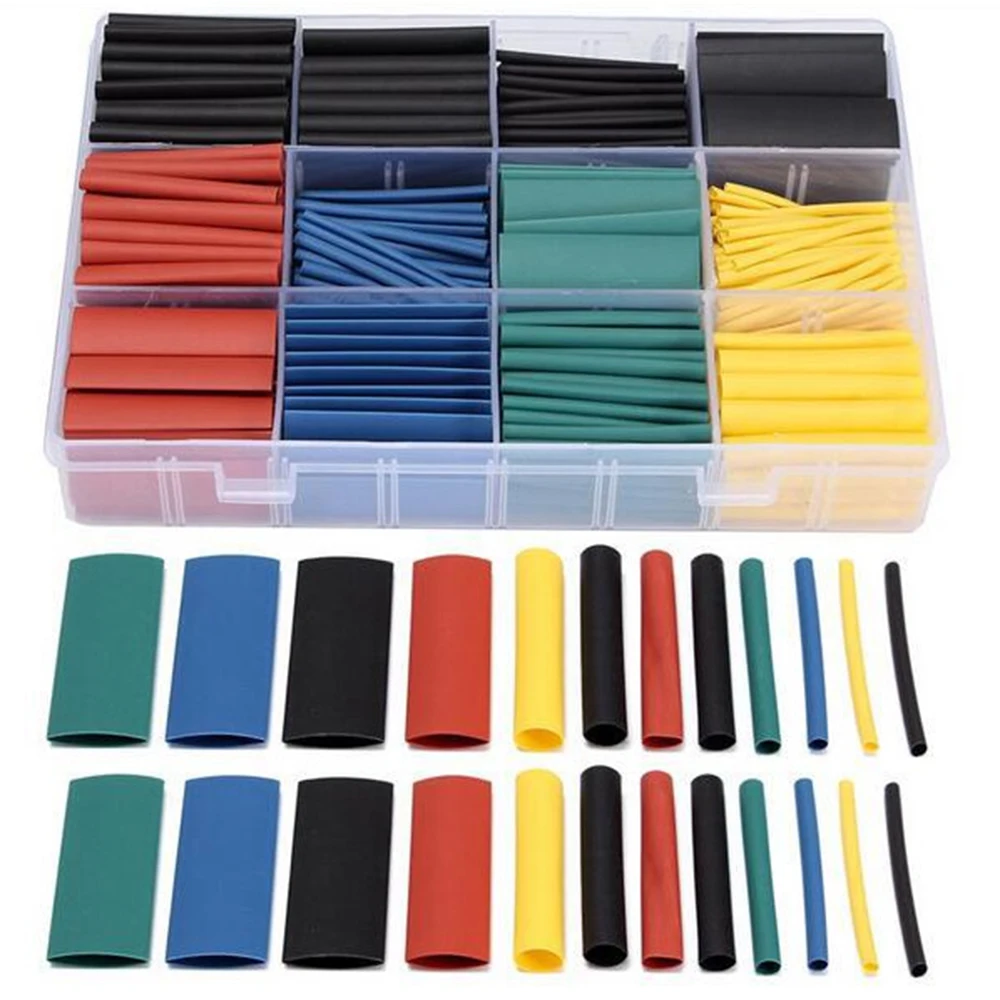 

280/127pcs Polyolefin Heat Shrink Tube Shrinking Insulation Shrinkable Tube 2:1 Wire Cable Sleeve Kit