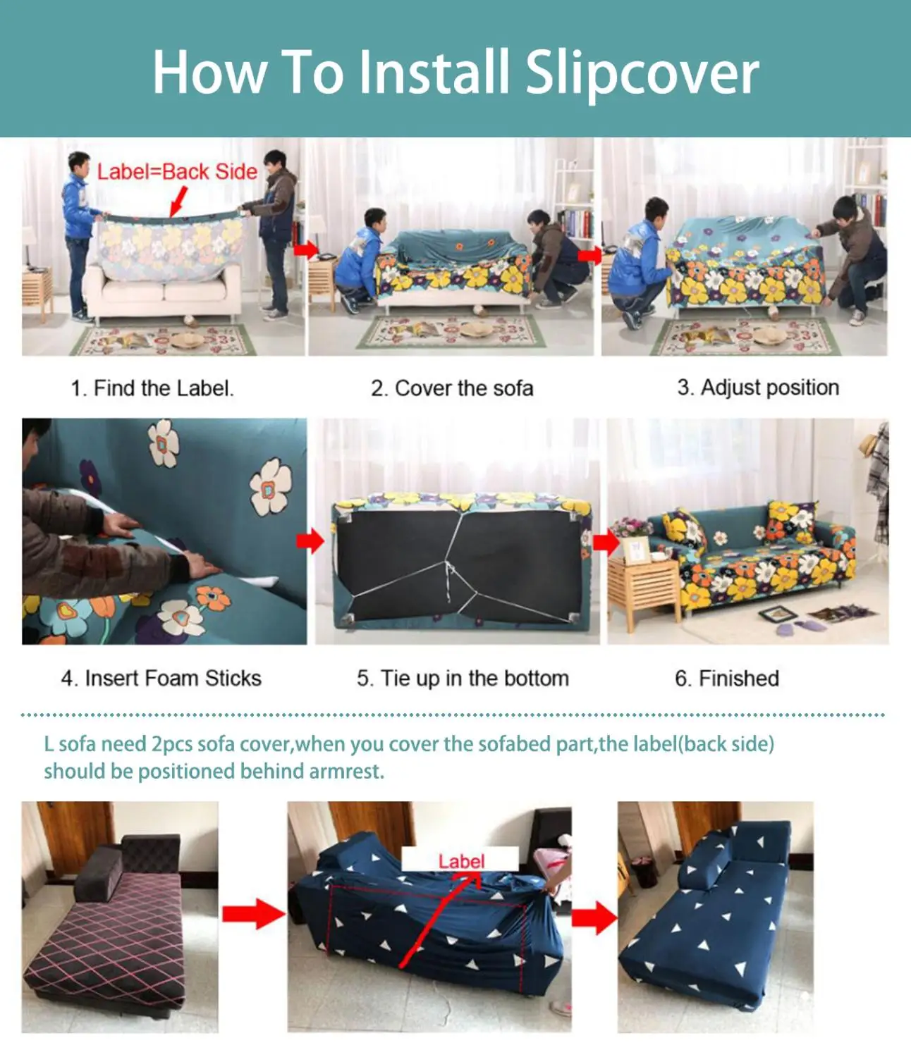 Чехол чехол на диван цветочным принтом растягивающееся эластичное хлопковое