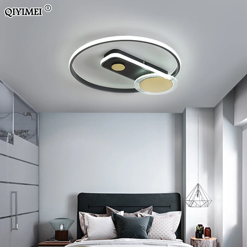 

Modern LED Chandelier Lights Round Lighting For Bedroom Dining Study Living Children's Room Lamps Loft Dimming Luminaire
