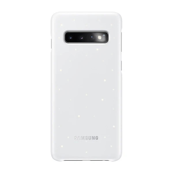 White SAMSUNG Original Intelligent LED Phone Case for Samsung GALAXY S10E S10X S10 Plus S10Plus SM-G9700 G9730 Hard Phone Cover - Цвет: White