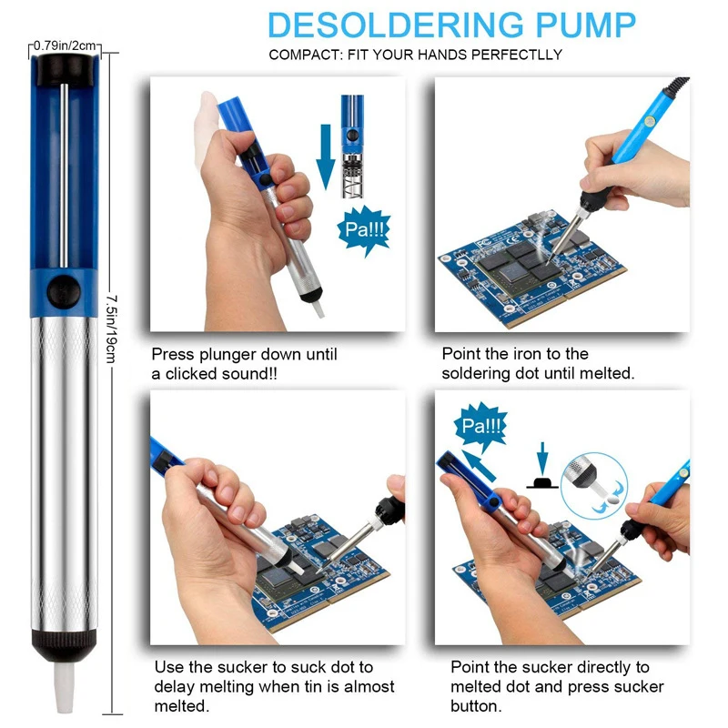 

EU Plug,80W Digital Display Soldering Iron Digital Adjustable Temperature Electric Soldering Iron Kit