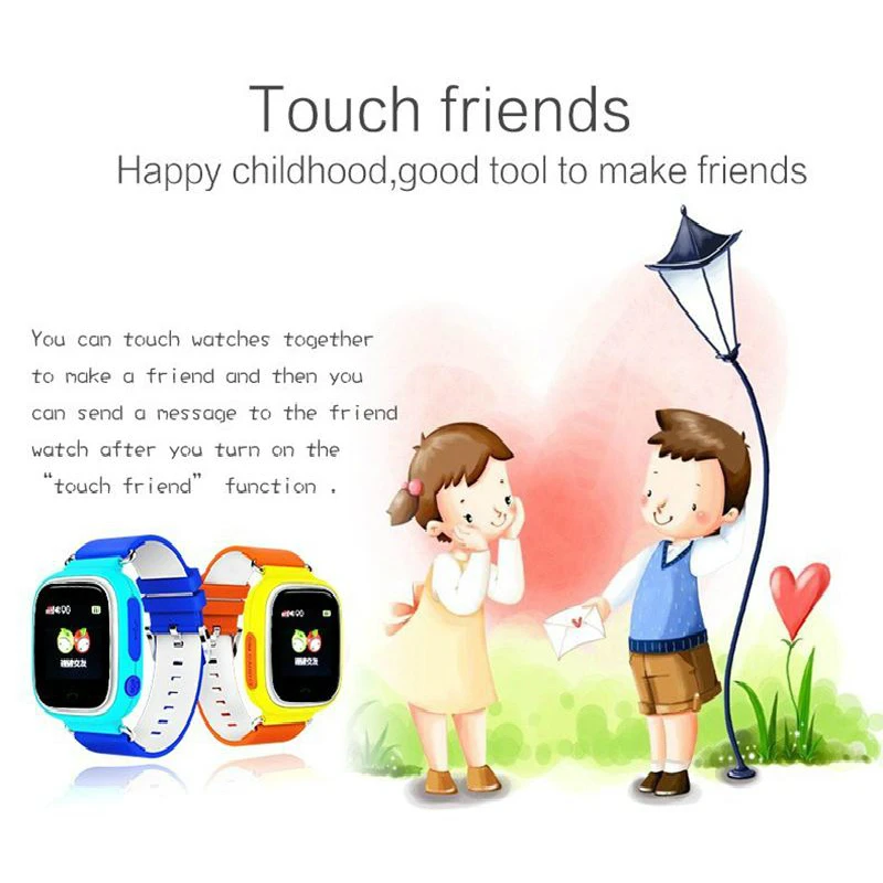 GPS телефон позиционирование модные детские часы 1 22 дюйма цветной сенсорный экран