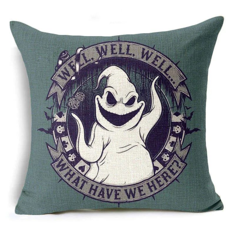 Кошмар перед Рождеством Наволочка на подушку из хлопка и льна Декоративная