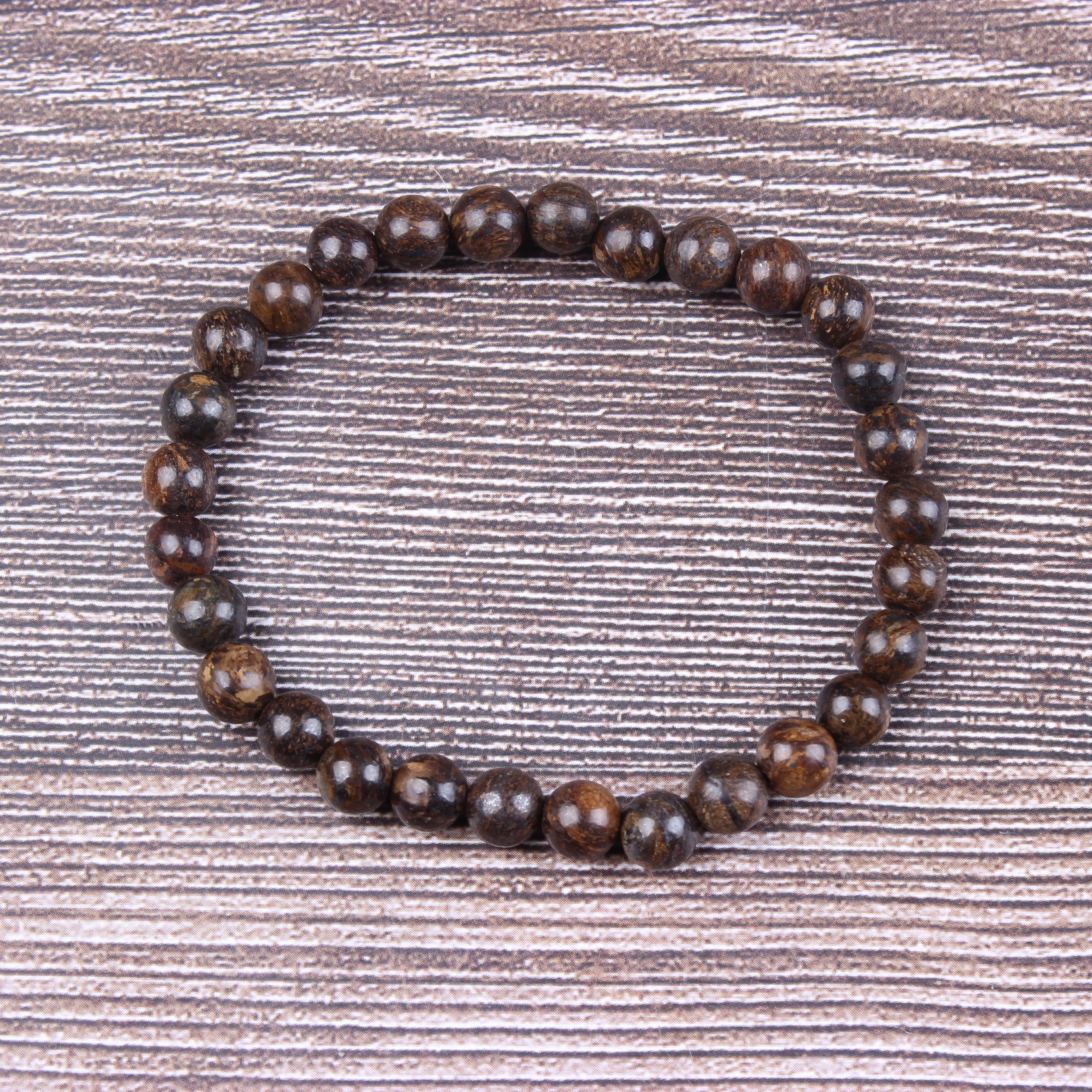 

Fashion jewelry 6 / 8 / 10mm miscellaneous stone bracelet natural jewelry beads are suitable for men's and women's accessories