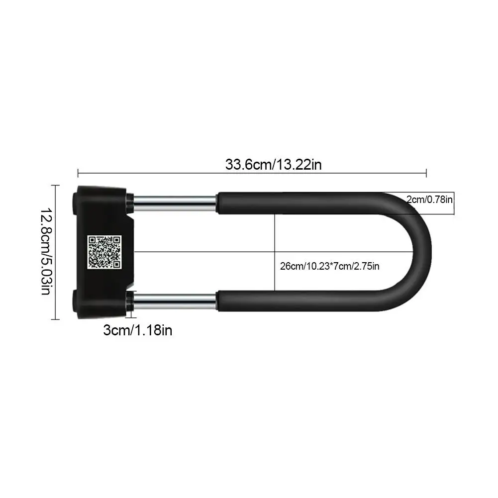 Bluetooth Smart U-lock Anti-theft Glass Door Fingerprint APP Lock For Motorcycle Electric Car Bicycle Office | Автомобили и