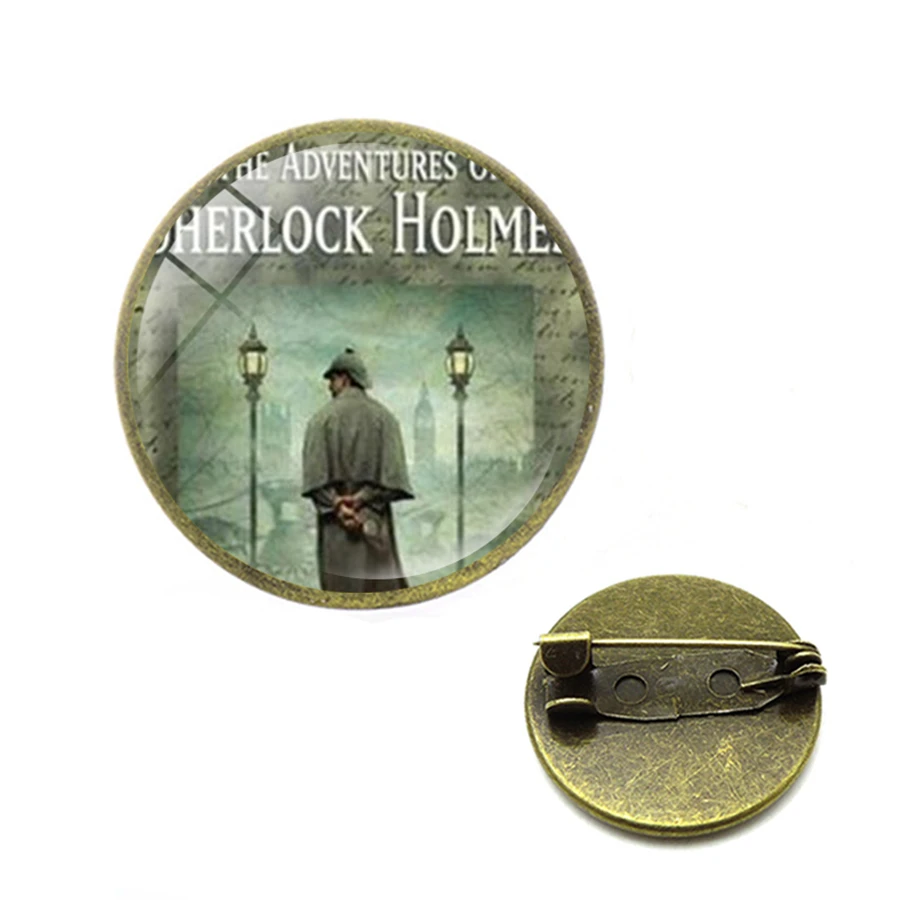 Винтажная брошь с шерлоком Холмсом Бенедиктом на булавке антикварная мода для