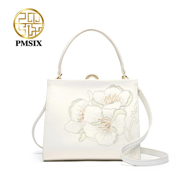 Сумка женская из воловьей кожи белая 2020 |