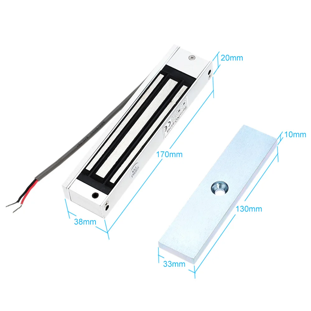 

Door Access Control System Kit RFID Keypad + Power Supply + Electric 180KG Magnetic Lock Strike Door Locks For Home