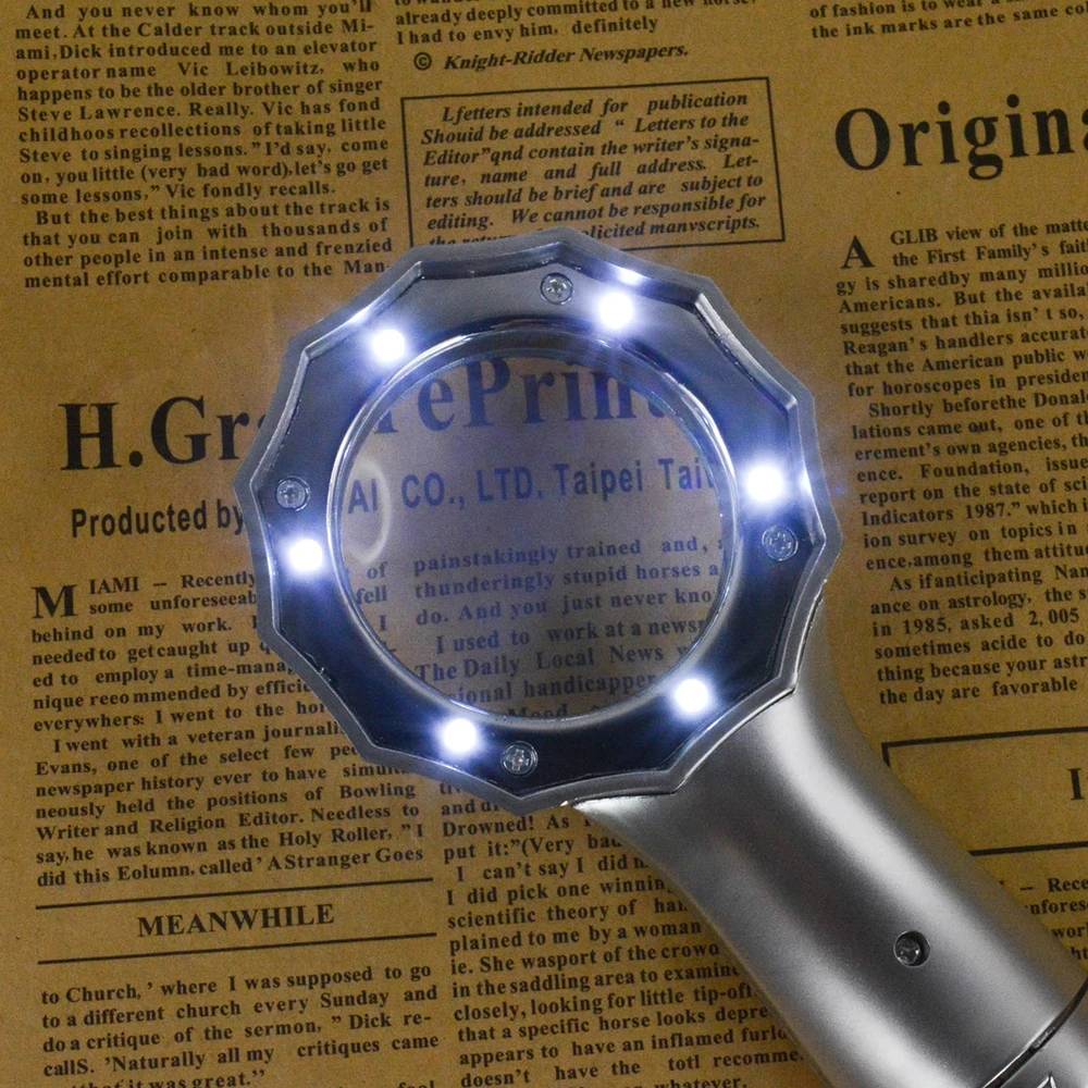 Высокое качество Большой 7X Ювелиры алмазное увеличительное стекло лупа с