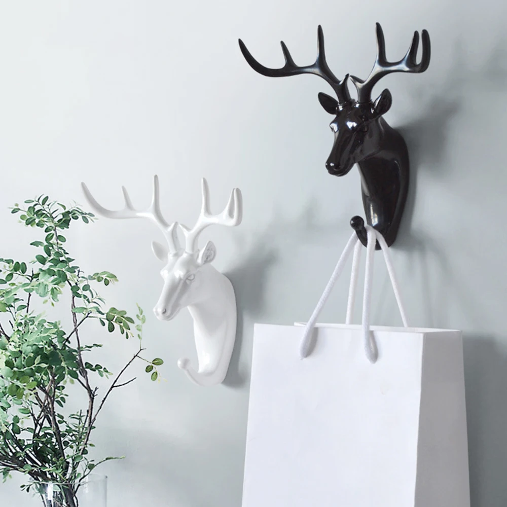 

Hanger Keys Creative American Hanging Hook Holder Wall Home Strong Seamless Sticking Hook Decorative Hook Creative Animal Hooks1