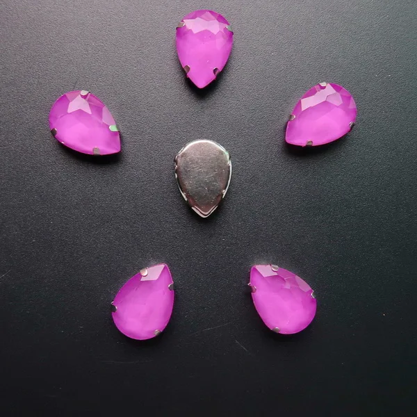 A15 Purple Серебряные когти настройки 7x10 10x14 13x18 мм желе конфеты и AB цвета стекло кристалл капли пришить стразы свадебное платье diy отделка - Цвет: A15 Purple