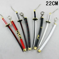 zinc alloy 225mm periphery zorro sheath knife unshaved knife demon slayer sword keychain office decoration and collection toys