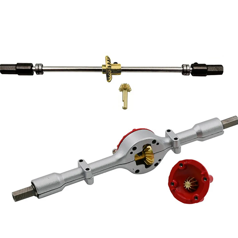 

Rear Metal Axle Shell with Drive Shaft Assembly Set for WPL RC Car Mini Truck DIY Modified Part
