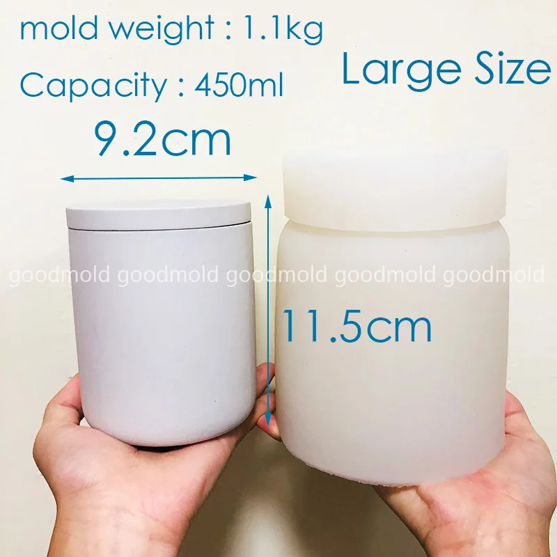 Круглый резервуар для хранения форма бетона с крышкой силиконовая терраццо