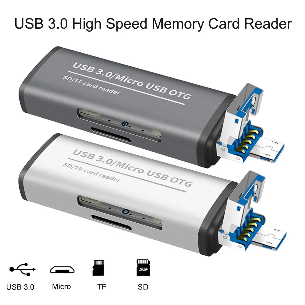 

USB 3.0 High Speed TF SD Memory Card Reader SDHC SDXC MMC OTG Android Adapter Cardreader 1Micro SD/TF CF MS Microsd Readers