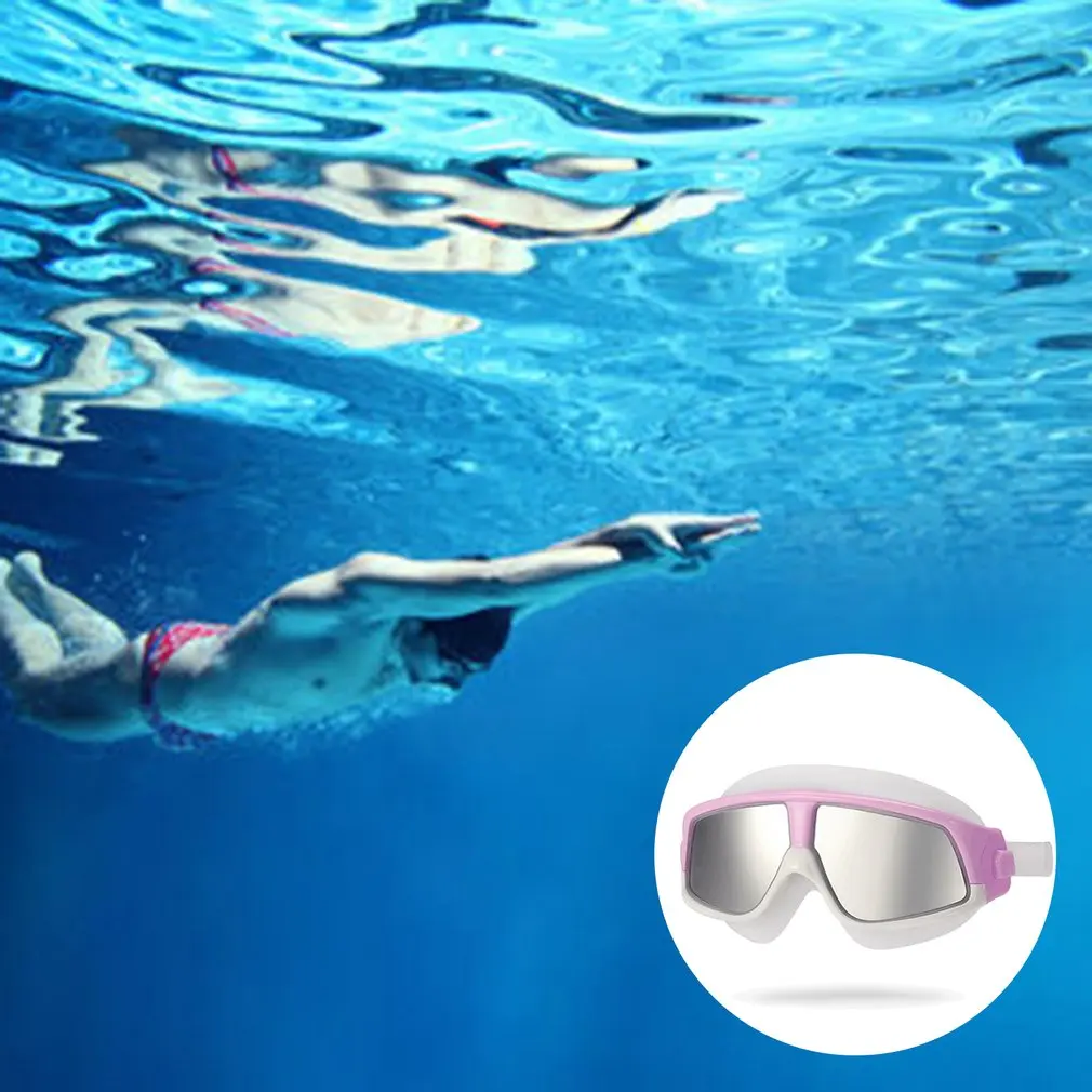 

Large Frame Adult Men Women Anti-Fog Waterproof UV Protective Outdoor Indoor Swimming Comfortable Goggles Glass BH006