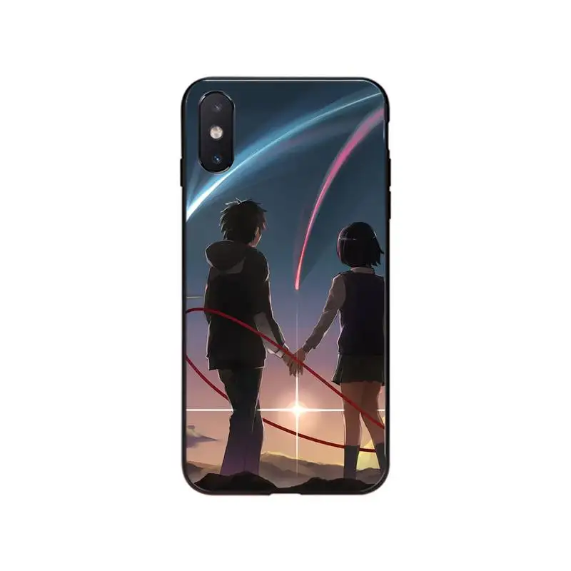 Японский аниме "Твоё имя" чехол для телефона iPhone 7 8 Plus X XS Max XR Coque iPhone 5s SE 2020 6 6s 11Pro.