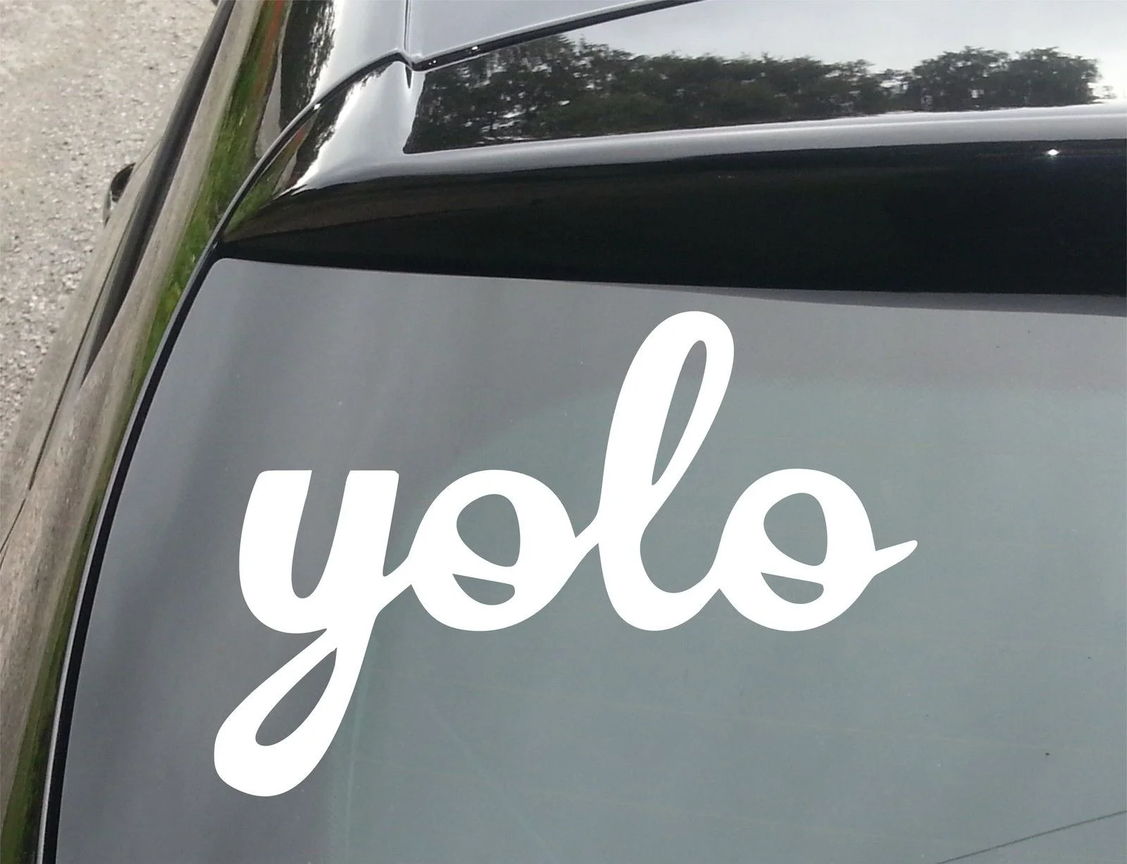 

"YOLO" Funny window/Window JDM EURO DUB Vinyl Decal Sticker