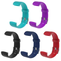 1pc silicone strap compatible for id115 plus waterproof wrist band strap replacement silicone watchband smart watch bracelet