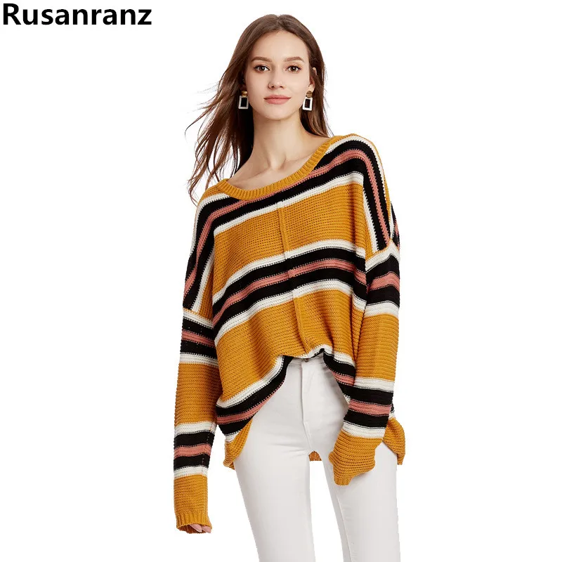 

Модный сексуальный женский свитер большого размера, новинка зима 2019, вязаные женские свитера и пуловеры