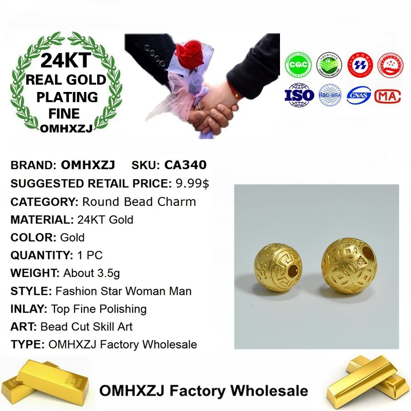 OMHXZJ оптовая продажа CA340 Европейская мода для женщин и мужчин подарок на день