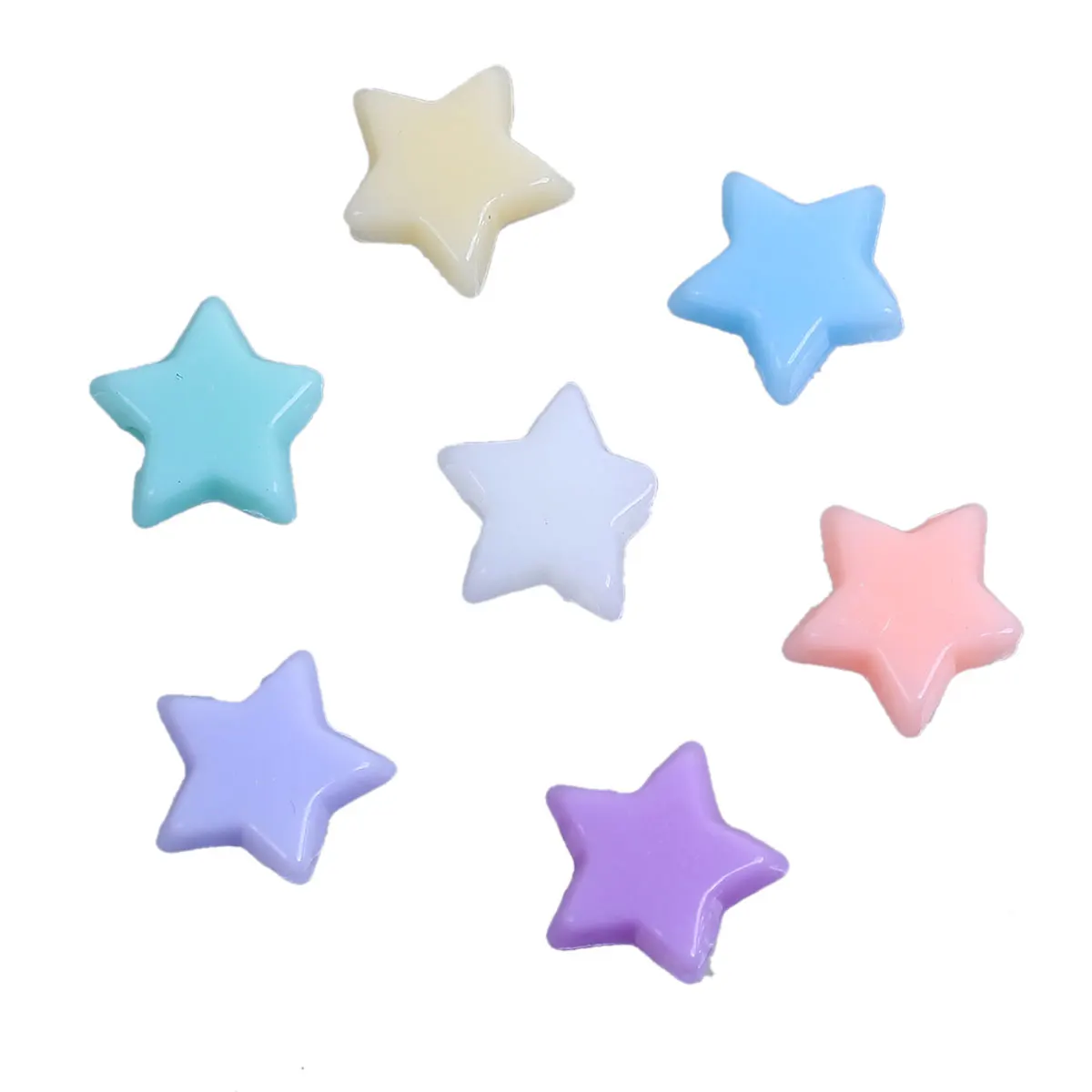 

10mm Multicolor Bubblegum Pentagram Star Acrylic Beads At Random Color DIY Jewelry Bracelets Necklace Charm Spacer Beads,95PCs