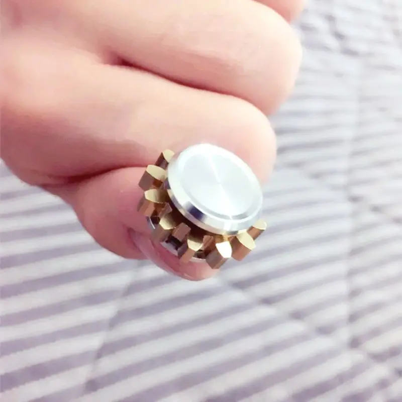 Мини Шестерня из металлического сплава Спиннер игрушка ручной палец EDC фокус