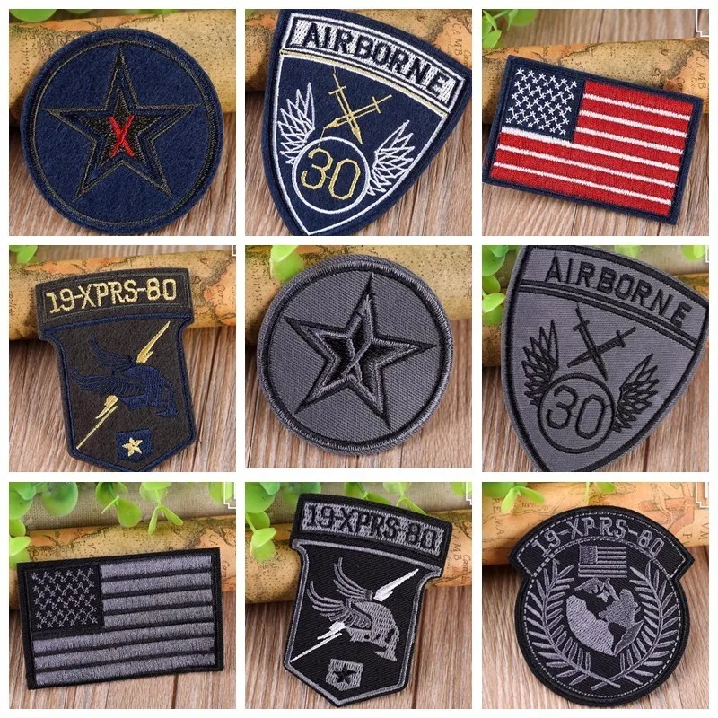 Военный Патч вышитые патчи для одежды железные на одежде армейские мотивы ранг