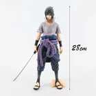 Фигурка аниме, 28 см, Shippuuden Uchiha Sasuke Assistant, декоративная модель, Коллекционная модель, игрушки, модель, экшн-фигурка из ПВХ