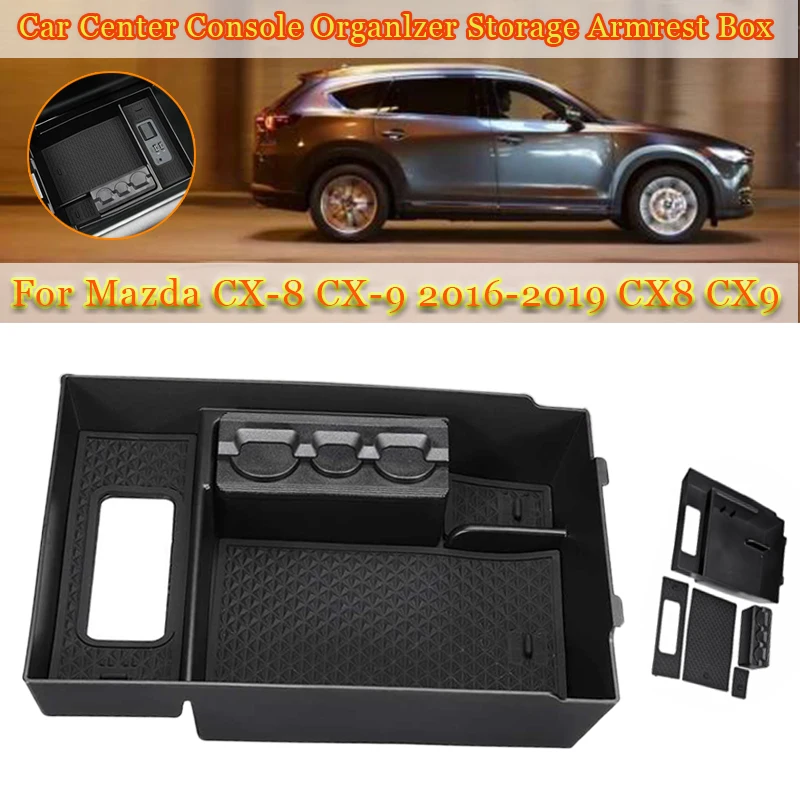 Автомобильный центральный подлокотник коробка для MAZDA CX 8 9 2016 2019 CX8 CX9 салонные