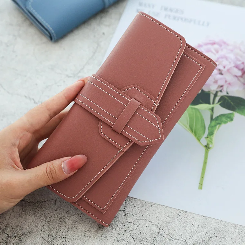 Fashion Long Women's Wallet Female Purses Coin Purse Card Holder Wallets Pu Leather Clutch Money Bag Purses Card Holder Wallet