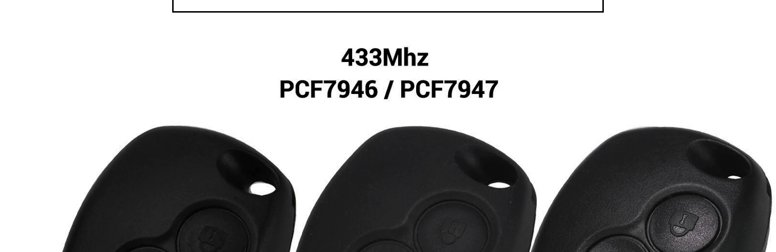 Jingyuqin 10p Автомобильный Дистанционный ключ Костюм для Renault Megane Modus Clio Kangoo Logan Sandero Duster ASK PCF7946/PCF7947 с чипом 433 МГц
