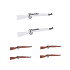 Цветные строительные блоки WW2, печатный пистолет, спецназ, Военные солдаты, оружие, 98K, пистолет, армейские аксессуары, блоки, игрушки для детей, C194