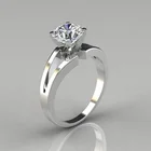 Лидер продаж; Новинка простой сплав инкрустированное Цирконом кольцо популярные свадебное кольцо с бриллиантом