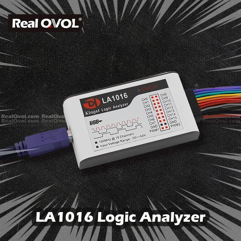 RealQvol LA1016 USB логический анализатор 100 м Максимальная частота дискретизации 16