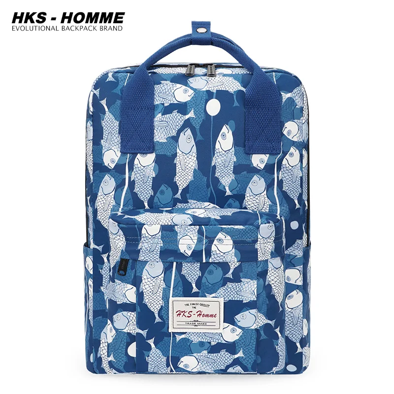 

Canvas Backpack Printing Shoulder Bag Casual Women Men Backpack Teenage Girls Boys School Bag Bagpack Backbag Mochilas Female