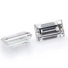 Оптовая продажа, размер 1,5x3  6x8 мм, Белый D-образный Цвет VVS1 GH IJ, цветной Муассанит, огранка в форме багета, свободные драгоценные камни, камень