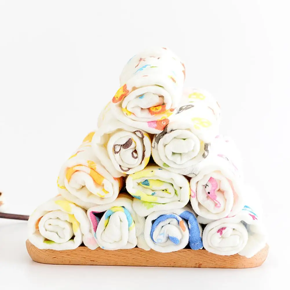 1 шт. детский хлопковый слюнявчик печатная плата 6 слоев Слюнявчик с мультяшным