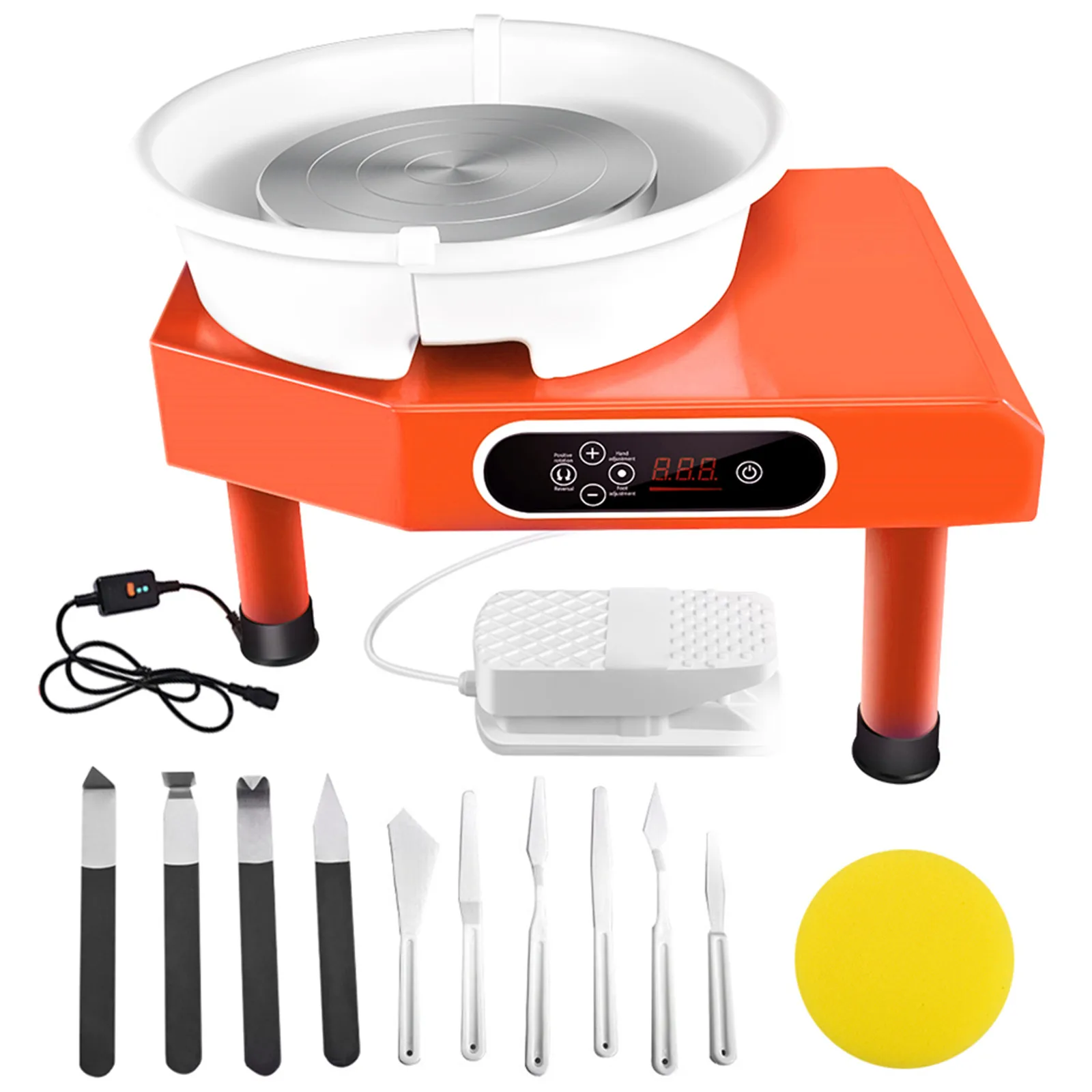 

Electric Wheel Pottery Lathes Machine Ceramic Clay Ceramic Wheel Machine Wheel Machine DIY With Foot Pedal US/EU/UK Plug