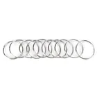 10 шт.компл. 1,2*25 мм разрезные кольца унисекс DIY ювелирные изделия брелок аксессуары серебряный металлический брелок из сплава брелок