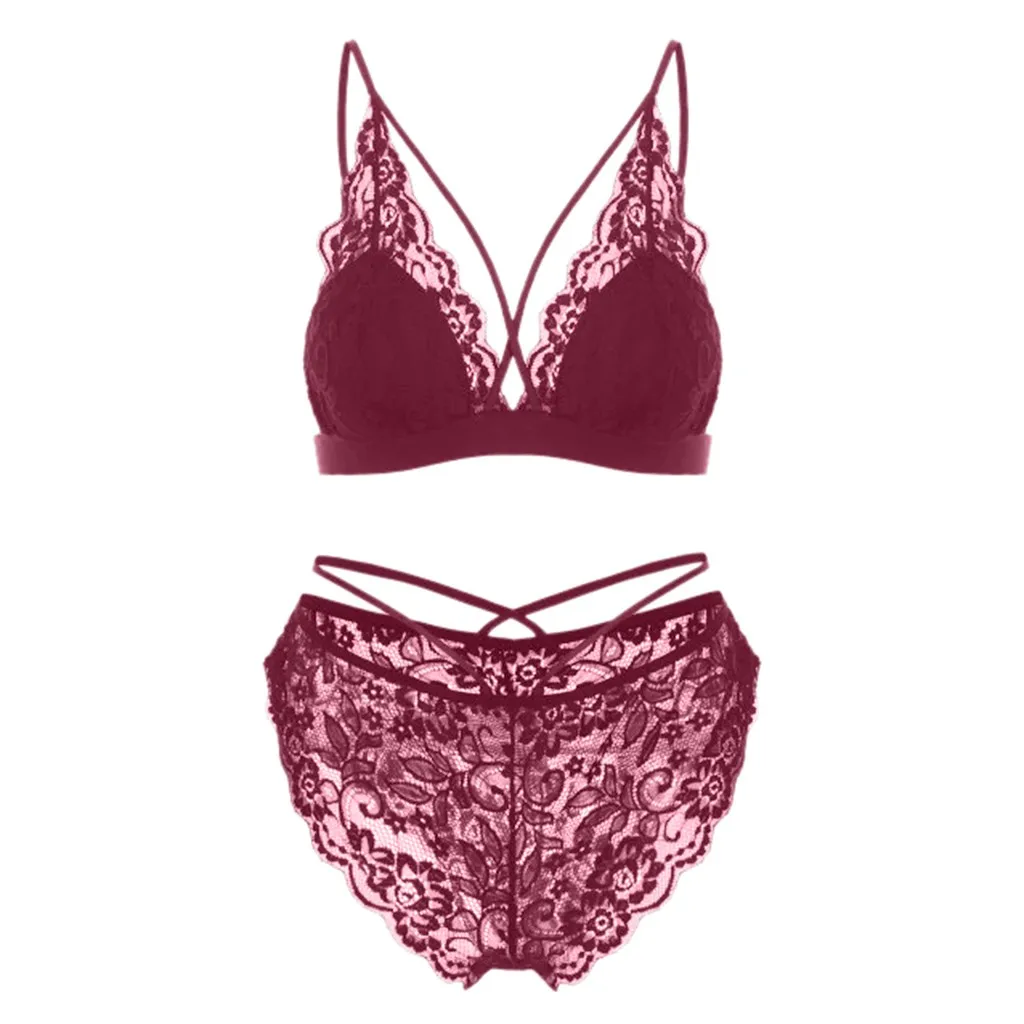

Сексуальное нижнее белье, женское цветочное чувственное нижнее белье, Женский сетчатый бюстгальтер, комплекты трусиков, кружевные бюстгал...