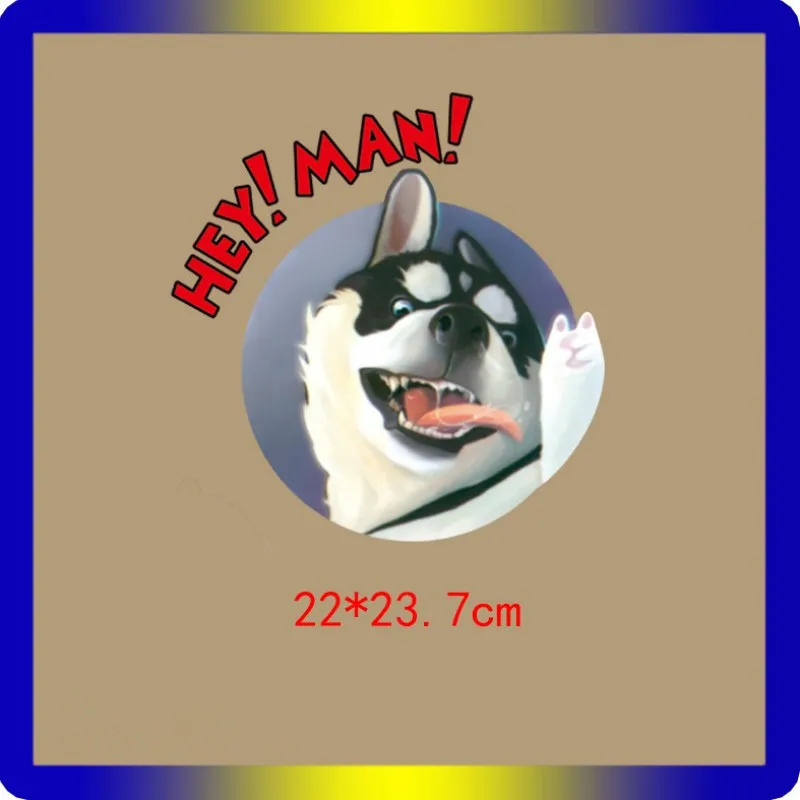 1pcs Heat Transfer Vinyl Ironing Fabric Kawaii Husky Printing Paper Thermal Sticker Art Sheet Craft for DIY T-Shirt Badges |