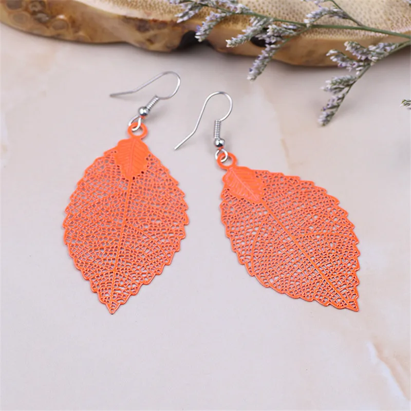 Новые Модные Красочные Висячие серьги из филиграни для женщин модные